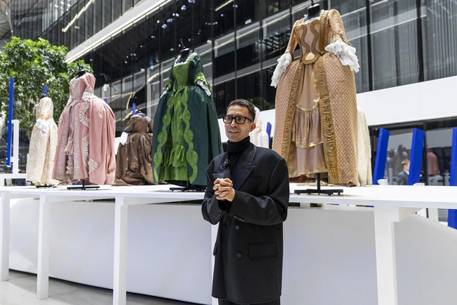 Сергей Мешалкин, автор концепции и архитектор инсталляции «Путь шедевра» | Источник: проект ПАО «Газпром» «Друзья Петербурга»