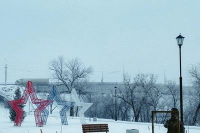 Фотограф показала снежную зиму на юге Волгограда