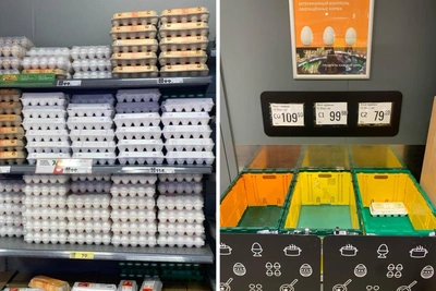 Сколько стоит десяток яиц в Омске