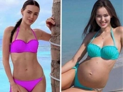 Анастасия Костенко второй год загорает в одинаковых купальниках