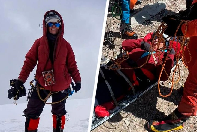 По всем правилам, Натальи Наговициной просто не должно было оказаться на пике Победы | Источник: natalina_1022 / Instagram.com (экстремистская организация, деятельность запрещена на территории РФ); Триатлон с нуля / T.me