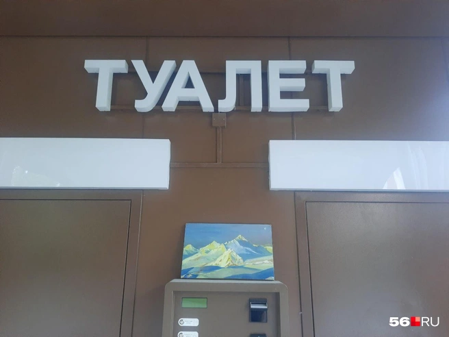 Кто-то оставил картину на входной группе | Источник: Анастасия Баринова / 56.RU