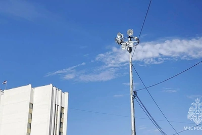 Проверка систем оповещения в Астраханской области