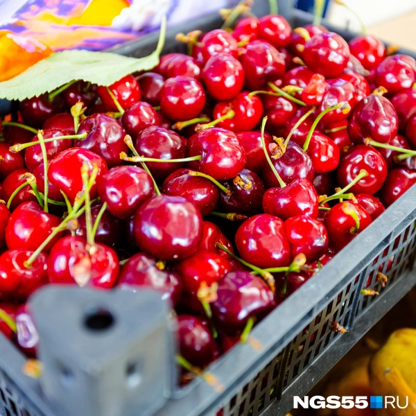 Черешня на Левобережном рынке  | Источник: Кирилл Башинский / NGS55.RU 