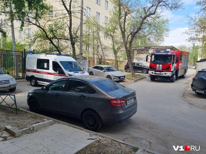 Скорая и пожарные стянулись к саду утром 24 апреля | Источник: читатели V1.RU