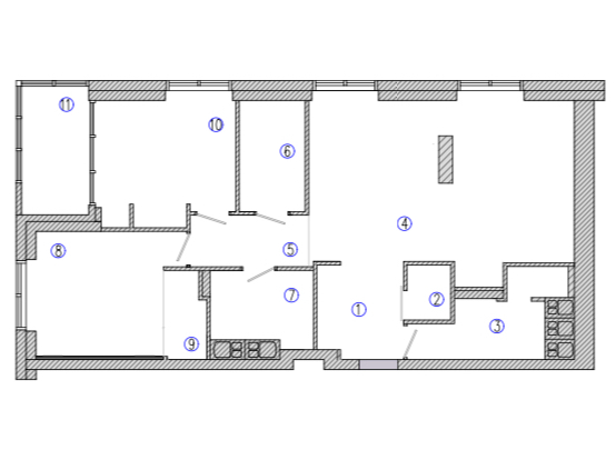 Эклектичный интерьер для молодой пары 84 м²