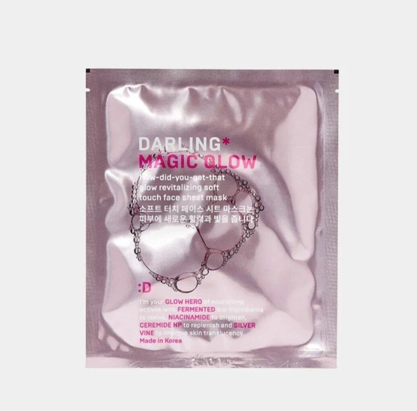 Darling Тканевая маска освежающая с wow-эффектом cияния, Magic glow glow revitalizing mask