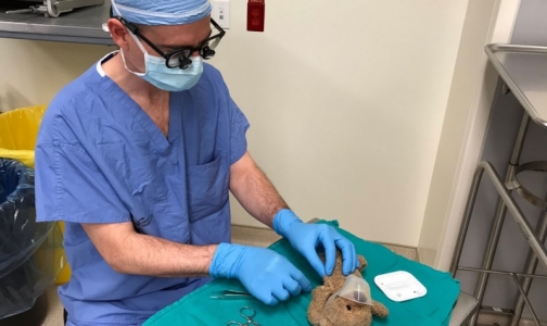 Нейрохирург выполнил операцию плюшевому мишке по просьбе 8-летнего пациента