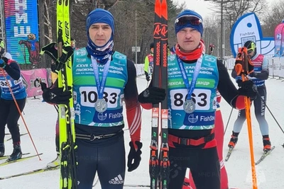 Сотрудники МЧС выступили на лыжном марафоне