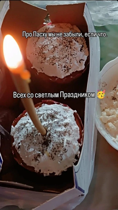 Вот так выглядит кулич в итоге | Источник: Личный архив Дарьи Урюпиной