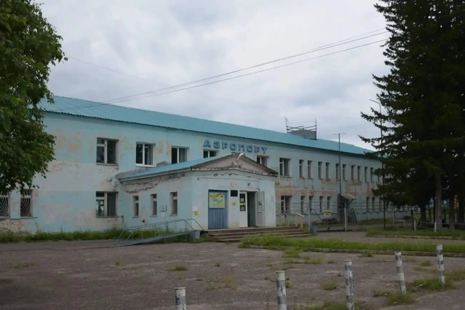 Здание аэропорта в Киренске | Источник: #кобзевнасвязи / Telegram