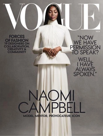 Обложка Vogue 2020 года