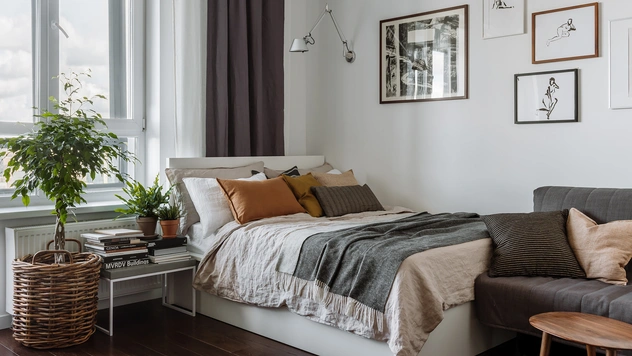 Уютная квартира 35,7 м² в скандинавском стиле