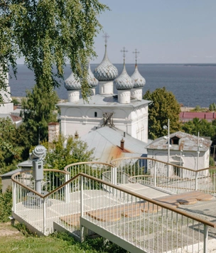 Новая лестница и смотровая площадка в Юрьевце