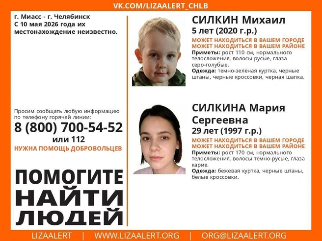 Источник: Поисковый отряд «ЛизаАлерт» Челябинской областик / Vk.com