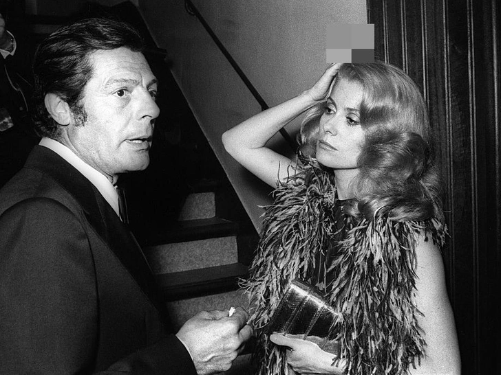 Марчелло Мастроянни и Катрин Денев, 1974 год