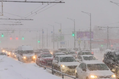 Samara paralyzed by maximum level traffic jams