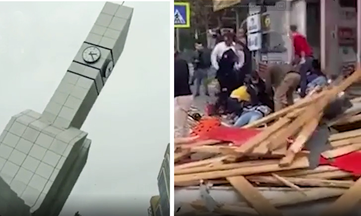 Фото №1 - Жители Стамбула делятся видео, сделанными во время урагана