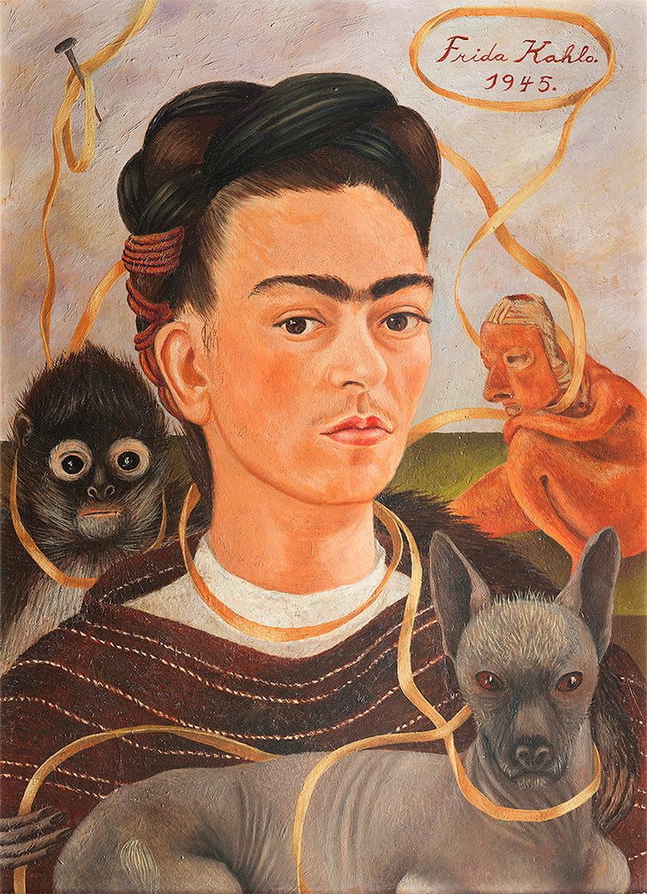 История одной картины: «Автопортрет с маленькой обезьянкой» Фриды Кало
