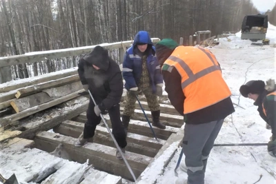 Начался ремонт моста в Муйском районе Бурятии