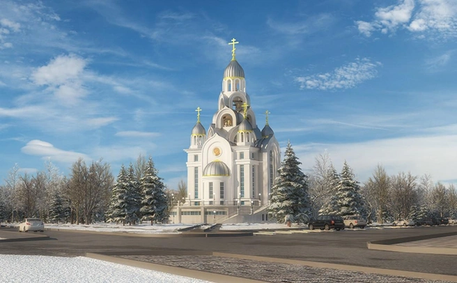 Визуализация нового храма в Приморском | Источник: сайт Александро-Невского храма / alexnev.ircenter.ru
