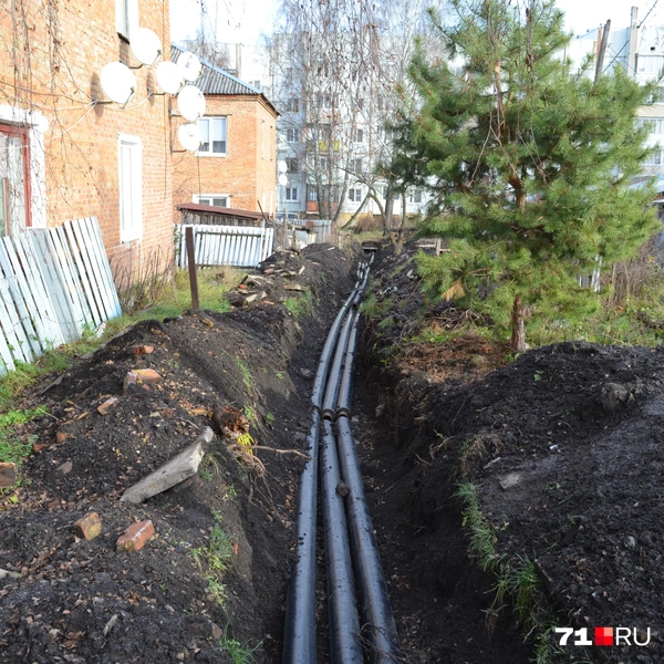 Эти трубы только уложены и даже не готовы к работе | Источник: Максим Улитов / 71.RU