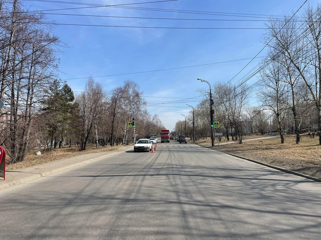 В Иркутске школьница попала под колеса иномарки | Источник: Предоставлено пресс-службой ГУ МВД России по Иркутской области