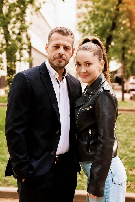Вакулов с партнершей по сериалу «Ведьмина любовь» Ксенией Роменковой | Источник: пресс-служба телеканала «Dомашний»
