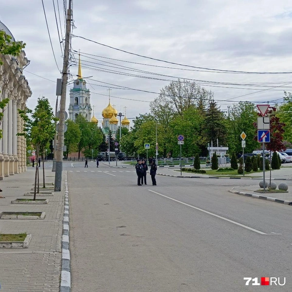В центре было много полиции | Источник: Максим Улитов / 71.RU