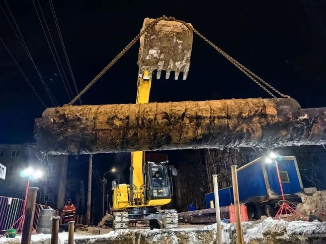 Для проведения работ незначительно снизили давление | Источник: Росводоканал Архангельск / Vk.com