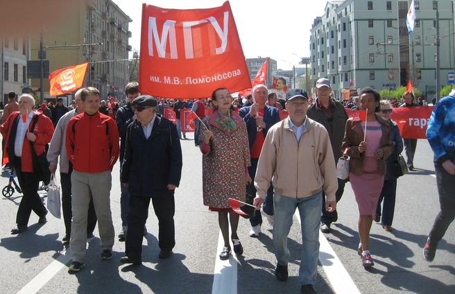 Демонстрация и митинг 1 мая 2019 года | Источник: AlexChirkin / Wikimedia.org