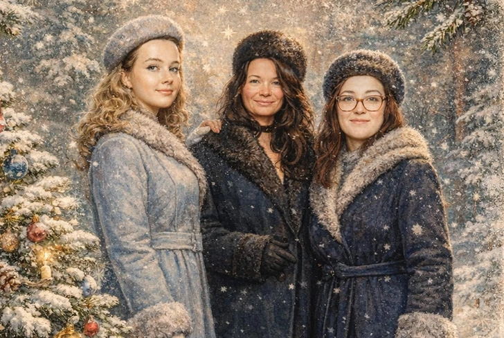 Как сделать новогоднюю открытку в советском стиле из любой фотографии: простая инструкция | Источник: ChatGPT