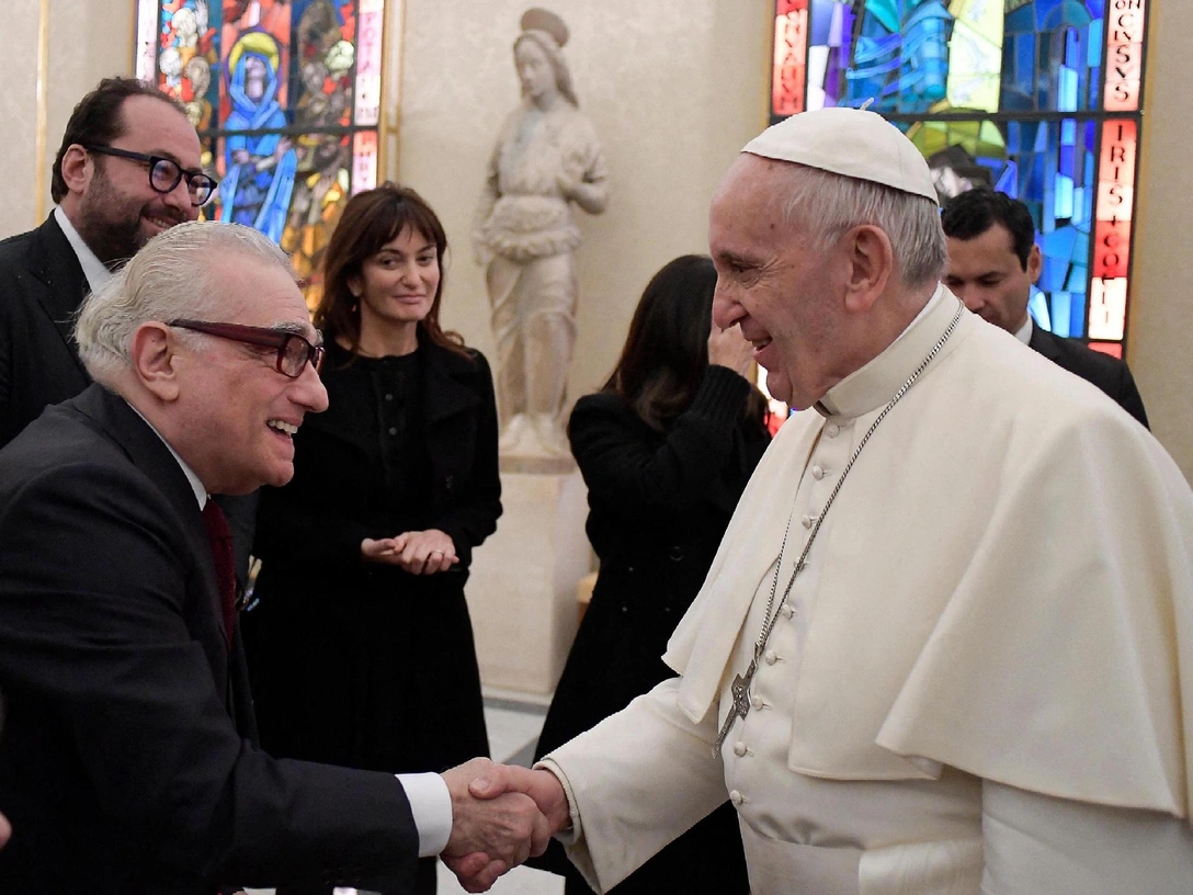 Мартин Скорсезе и папа Франциск | marieclaire.ru