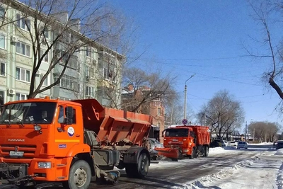 В Благовещенске убрали более 4 тысяч тонн снега после снегопадов
