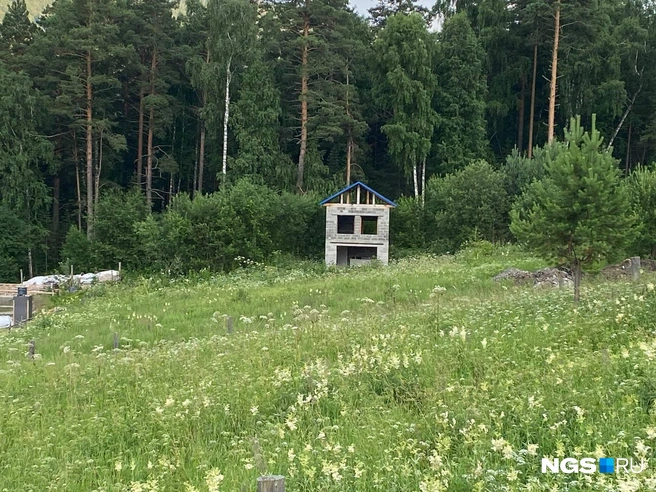 Участок с незамысловатой постройкой хозяин продает за 14 млн рублей | Источник: Павел Тиунов / NGS.RU