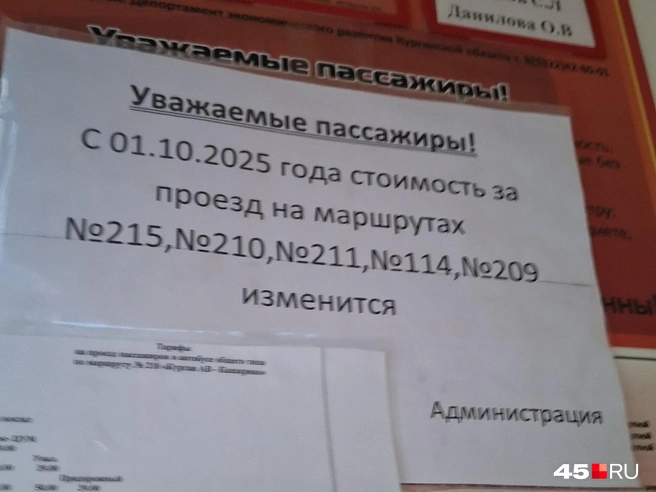С 1 октября на пяти межмуниципальных маршрутах повысится стоимость проезда  | Источник: Александр Лисихин /45.ru