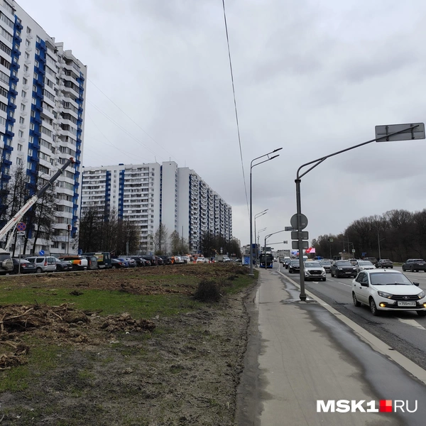 Липецкая улица (возле дома 40) в апреле 2026-го  | Источник: Игорь Мещанев / MSK1.RU