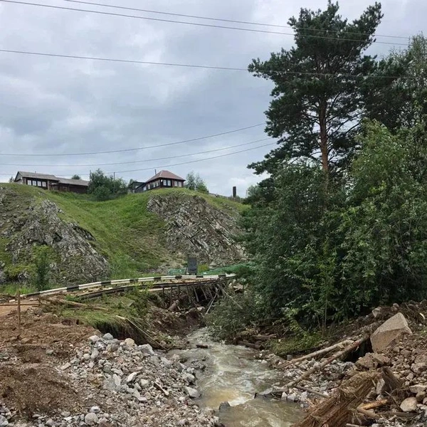 Это тоже Кынок в дни наводнения: крупный мусор и деревья сюда принесло вместе с течением | Источник: Алексей Курехин