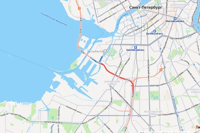 Ночное перекрытие ЗСД на участке от Екатерингофки до Благодатной