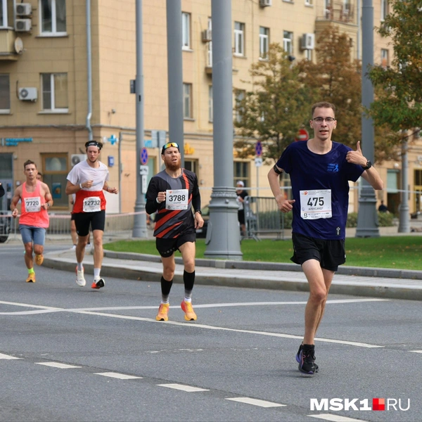 Как бегут легкоатлеты «Московский марафон» | Источник: Татьяна Спиридонова / MSK1.RU