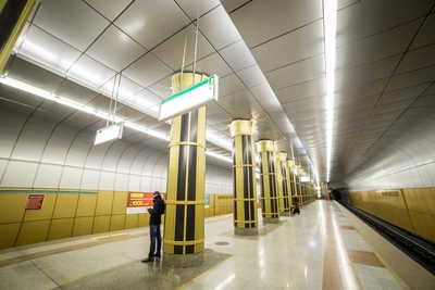 Строительство станций метро Гусинобродская и Молодежная