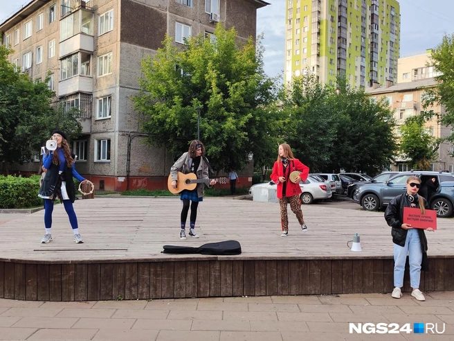 «Железный тюль» выступали без согласования | Источник: Полина Бородкина / NGS24.RU