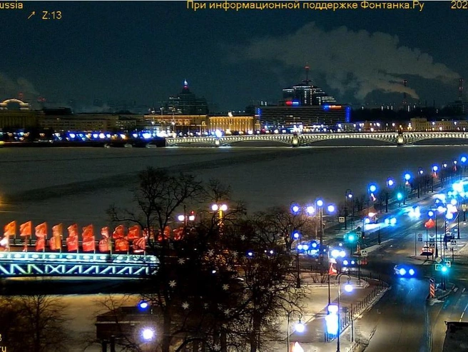 Кадр с панорамной веб-камеры, установленной в Санкт-Петербурге | v-peterburge.ru