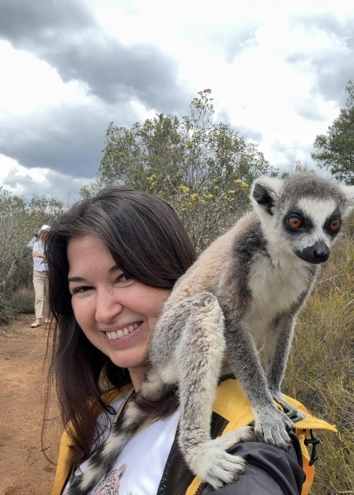 С лемурами удалось пообщаться довольно тесно | Источник: Яна Ефременко