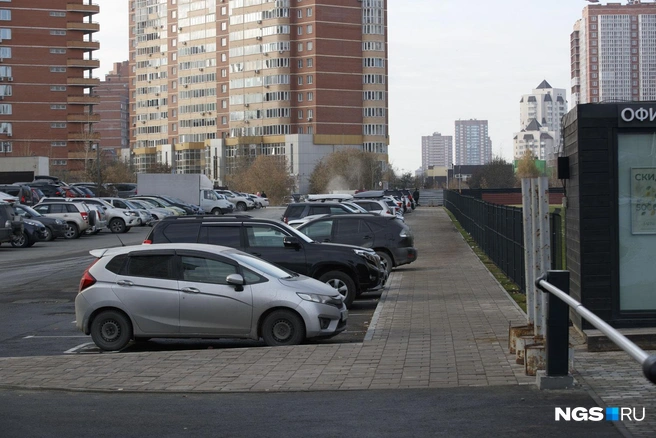 Фонарей на улице нет, и пешехода заметить в темноте очень трудно | Источник: Андрей Бортко / NGS.RU