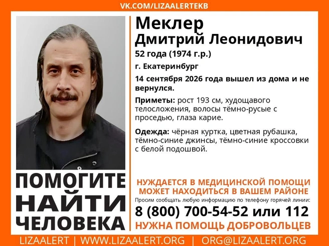 Источник: «ЛизаАлерт» Свердловской области