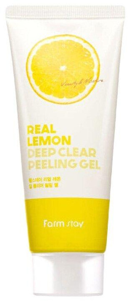 Farmstay пилинг-гель для лица Deep Clear Peeling Gel Real Lemon