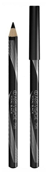 ART-VISAGE высокопигментированный карандаш Total Black