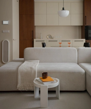 Интерьер недели: квартира 62,17 м² с домиком для кошки в Минске