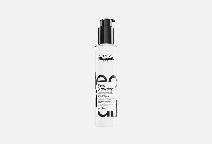 Термозащитный крем для волос LOreal professionnel Flex Blowdry 10 in 1
